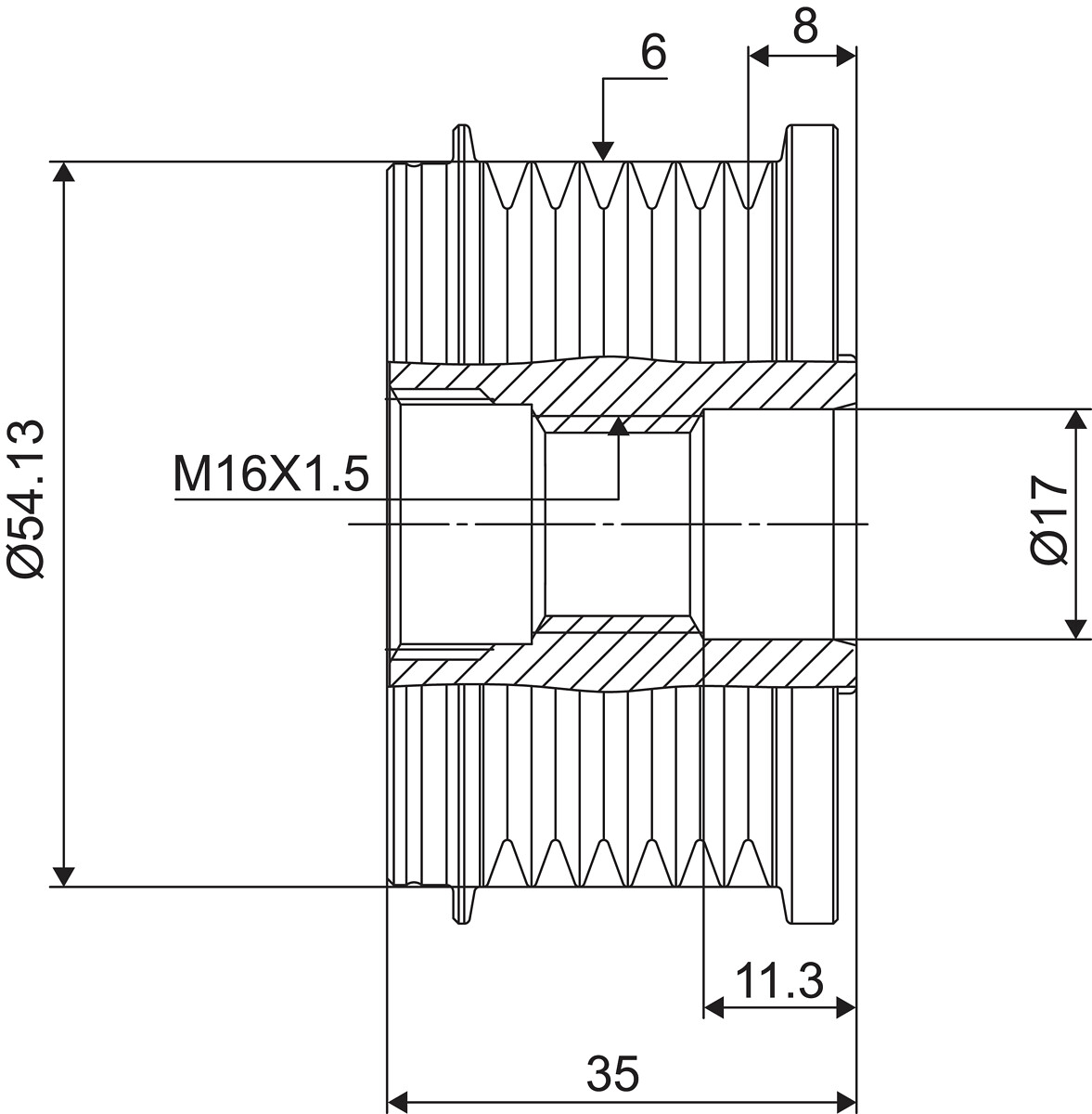 DISPOSITIVO RUOTA LIBERA ALTERNATORE
